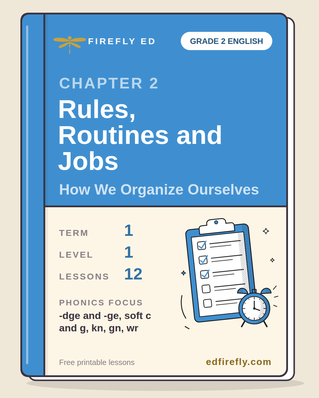Cover for Chapter 2: Rules, Routines and Jobs, Grade 2 English