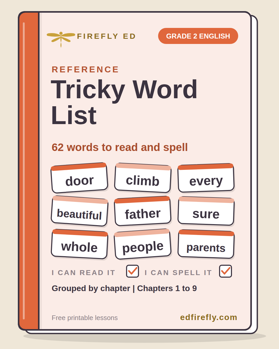 Cover for Tricky Word List, Grade 2 English